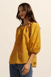 zoe kratzmann - refine top in ochre