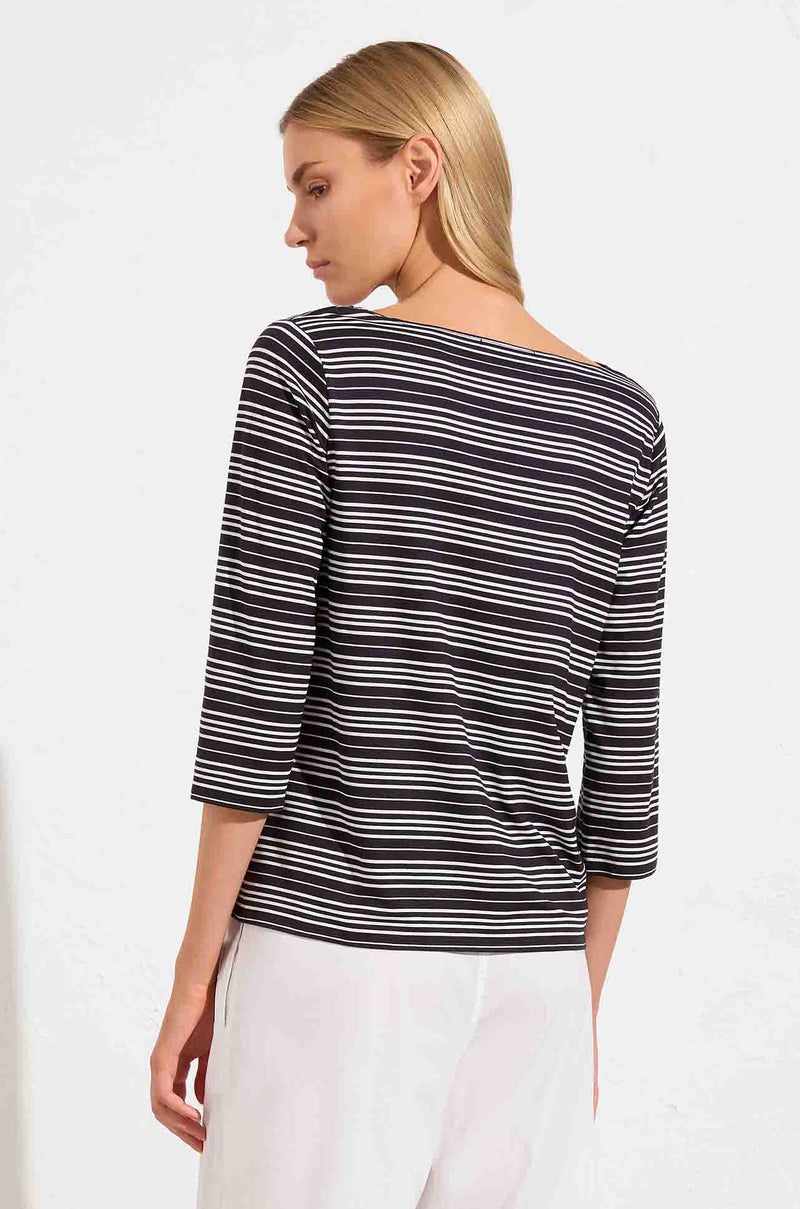 Mela Purdie - Relaxed Boat Neck in Nautica Fine Knit