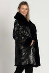 Joseph Ribkoff - Reversible Faux Fur Coat