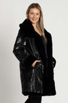 Joseph Ribkoff - Reversible Faux Fur Coat