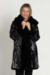 Joseph Ribkoff - Reversible Faux Fur Coat