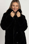 Joseph Ribkoff - Reversible Faux Fur Coat