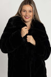 Joseph Ribkoff - Reversible Faux Fur Coat