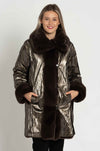 Joseph Ribkoff - Reversible Faux Fur Coat