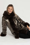 Joseph Ribkoff - Reversible Faux Fur Coat