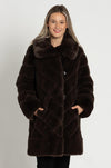 Joseph Ribkoff - Reversible Faux Fur Coat