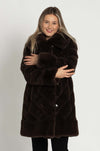 Joseph Ribkoff - Reversible Faux Fur Coat