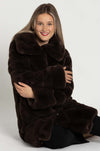 Joseph Ribkoff - Reversible Faux Fur Coat