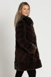 Joseph Ribkoff - Reversible Faux Fur Coat