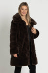 Joseph Ribkoff - Reversible Faux Fur Coat