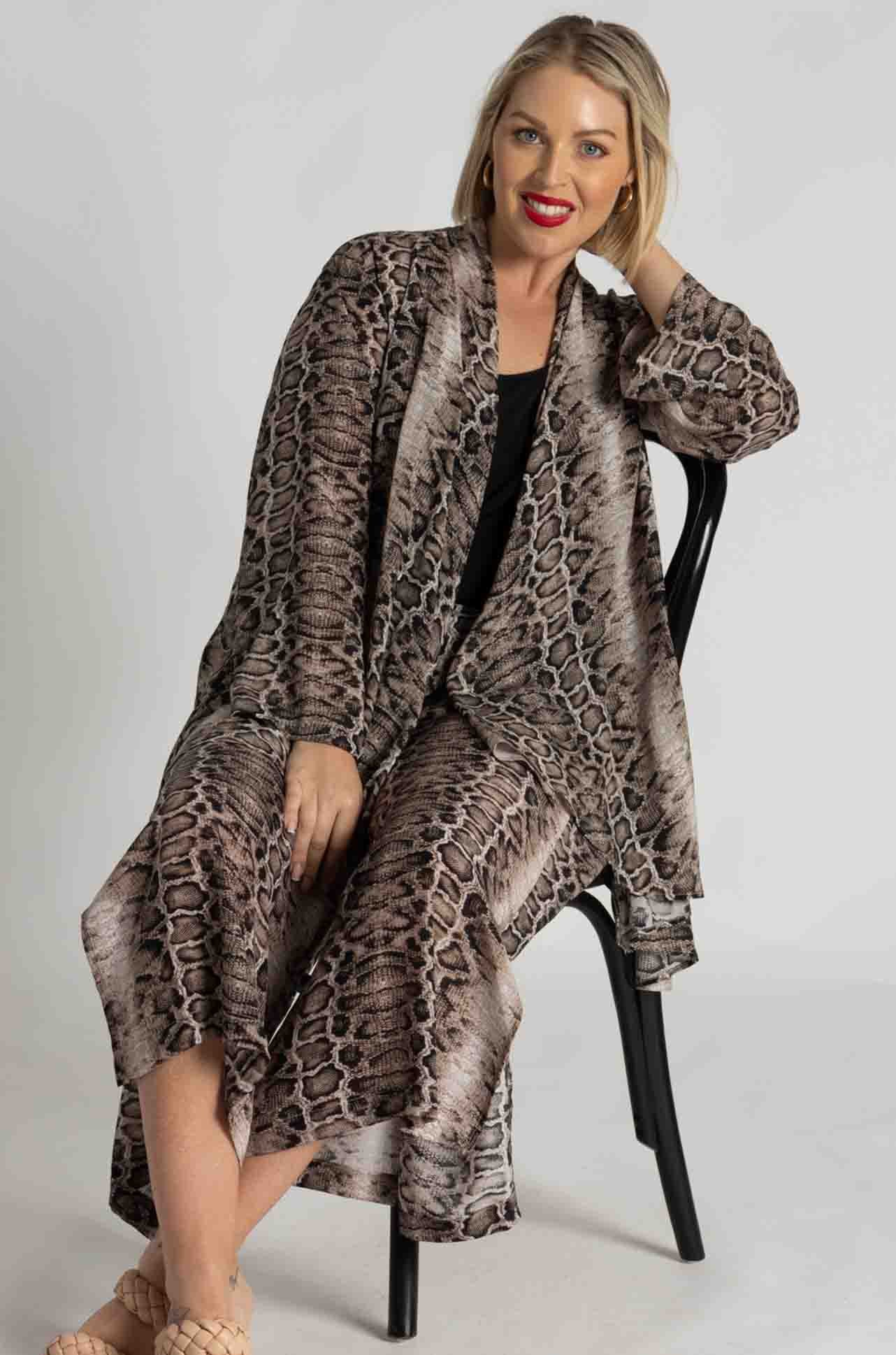 Mela Purdie - Bedouin Duster in Safari Python