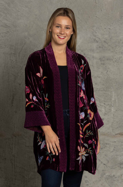 Johnny Was - Sandra Wide Cuff Velvet Kimono