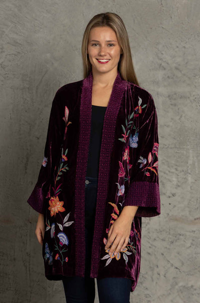 Johnny Was - Sandra Wide Cuff Velvet Kimono