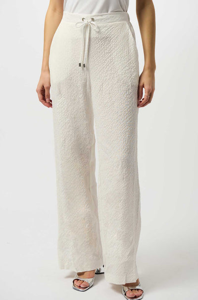 Joseph Ribkoff - Seersucker Wide Leg Pull-On Pants