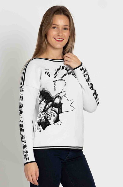 Faber - Sequin Graphic Knit