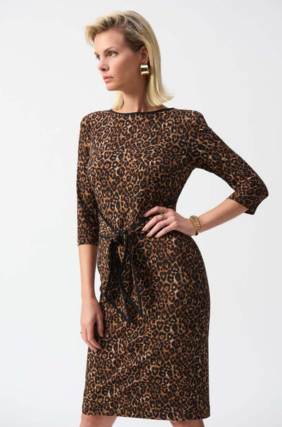 Joseph Ribkoff - Silky Knit Animal Print Sheath Dress