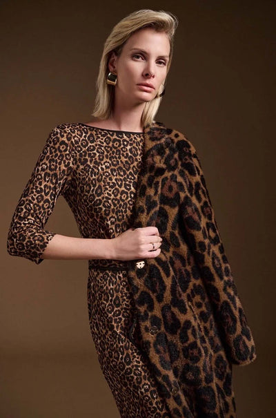 Joseph Ribkoff - Silky Knit Animal Print Sheath Dress