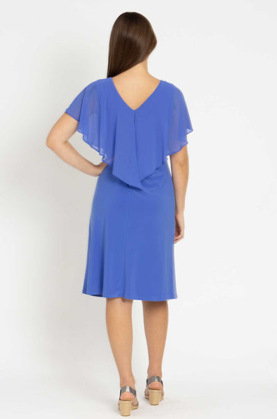 Joseph Ribkoff - Silky Knit Chiffon Overlay Dress