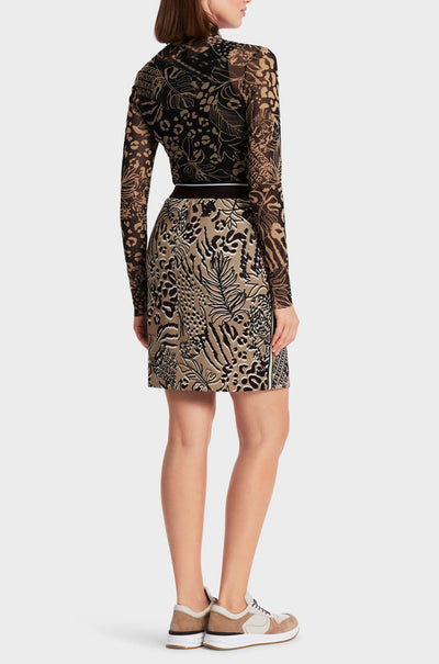 Marc Cain - Slim Skirt with All-Over Print