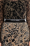 Marc Cain - Slim Skirt with All-Over Print