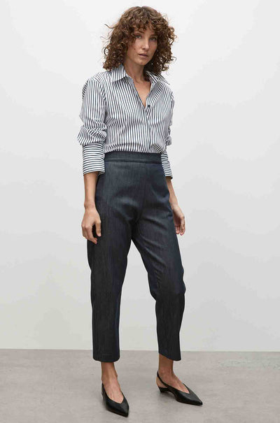 Mela Purdie - Smooth Shirt in Indigo Stripe