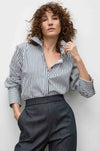 Mela Purdie - Smooth Shirt in Indigo Stripe