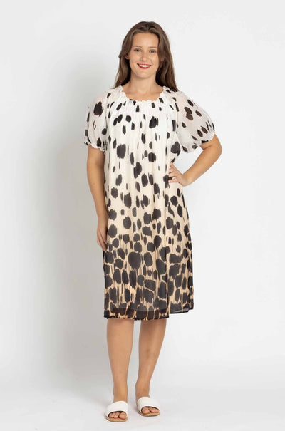 Marc Cain - Soft Puffed Sleeve Dress