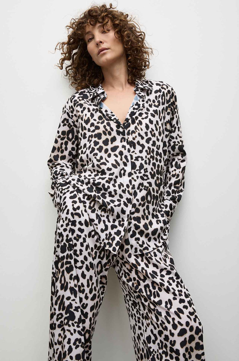 Mela Purdie - Soft Shirt in Cheetah Print