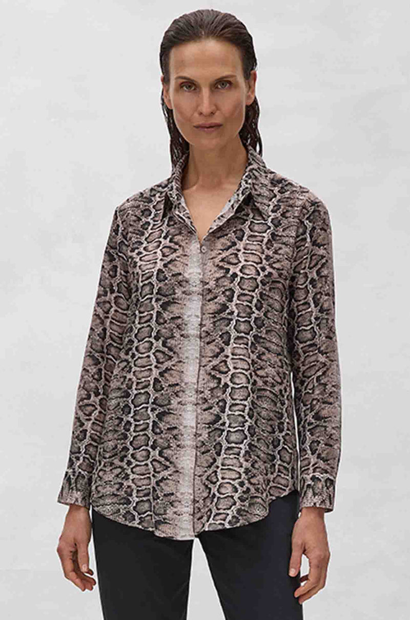 Mela Purdie - Soft Shirt in Safari Python