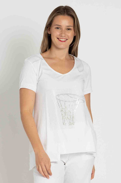 Elisa Cavaletti - Step Hem Diamante Tee