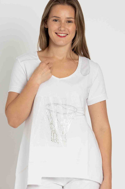 Elisa Cavaletti - Step Hem Diamante Tee