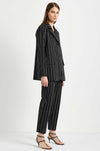 Mela Purdie - Stretch Blazer in Pin Popilene