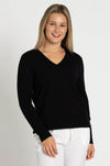 Marc Cain - Sweater w/ Textured Detail & Contrast Yarn