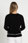 Marc Cain - Sweater w/ Textured Detail & Contrast Yarn