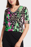 Marc Cain - T-Shirt All Over Print & 3/4 Sleeves