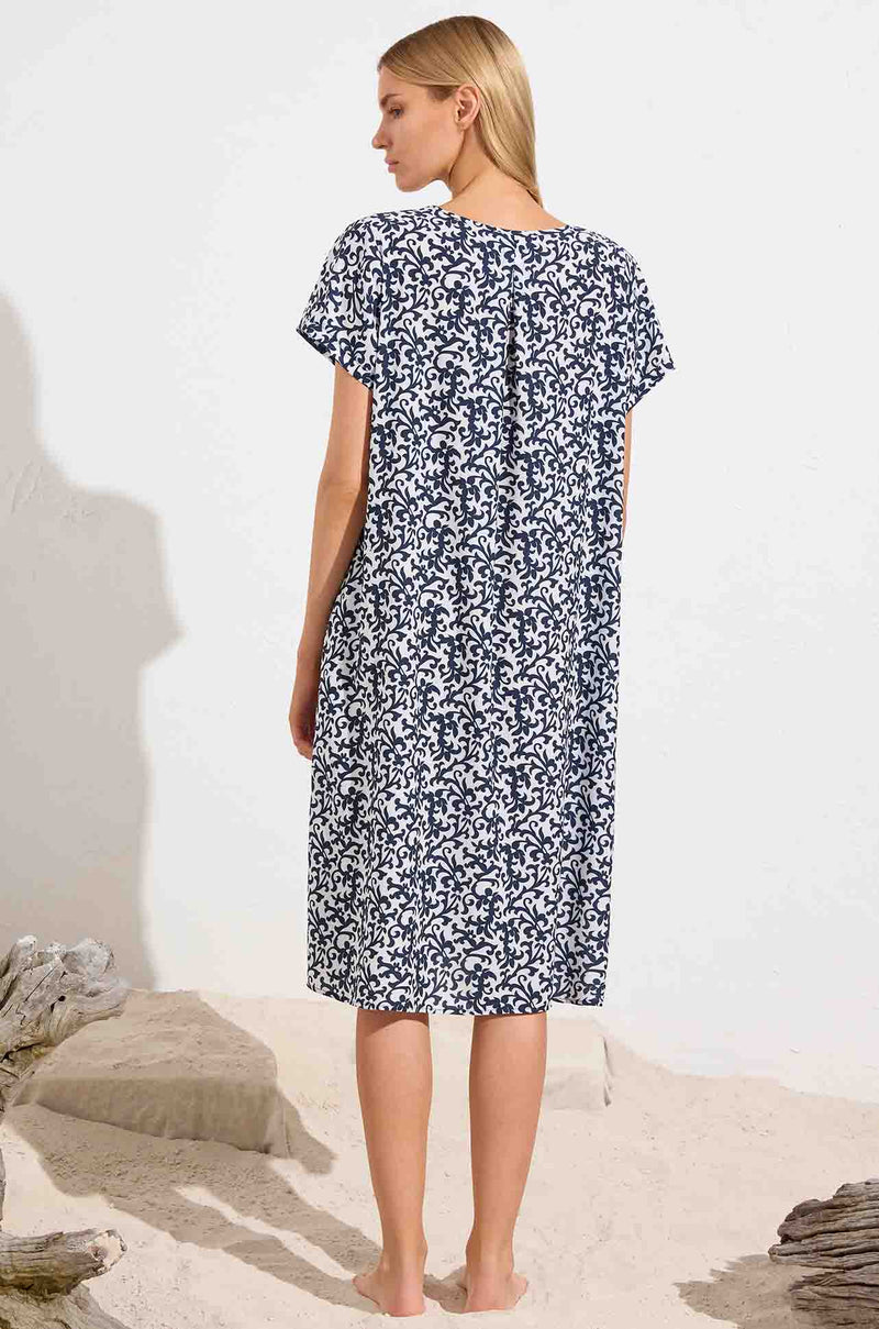 Mela Purdie - Transit T Dress in Quill Print