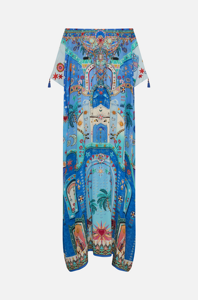 Camilla - A Painted Village Off Shoulder Kaftan