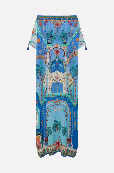 Camilla - A Painted Village Off Shoulder Kaftan