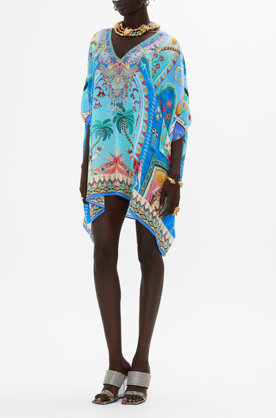 Camilla - A Painted Village Rectangular V Neck Kaftan