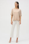 Joseph Ribkoff - Sweater Knit Elbow Sleeve Pullover in Parchment