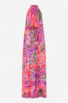 Camilla - Viola Vintage Tie Neck Long Dress