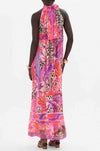 Camilla - Viola Vintage Tie Neck Long Dress