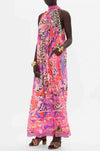 Camilla - Viola Vintage Tie Neck Long Dress