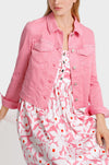 Marc Cain - Rethink Together Colour Denim Jacket in Lip Gloss