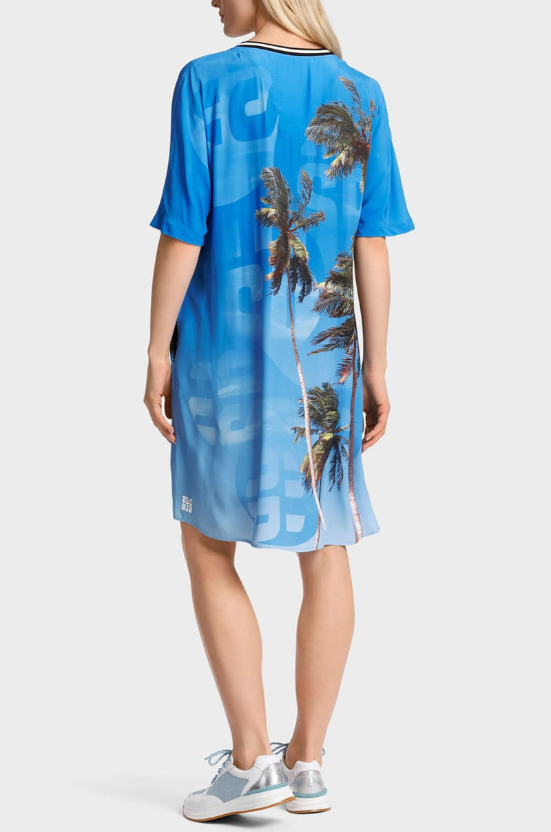 Marc Cain - Dress with Authentic Palm Print