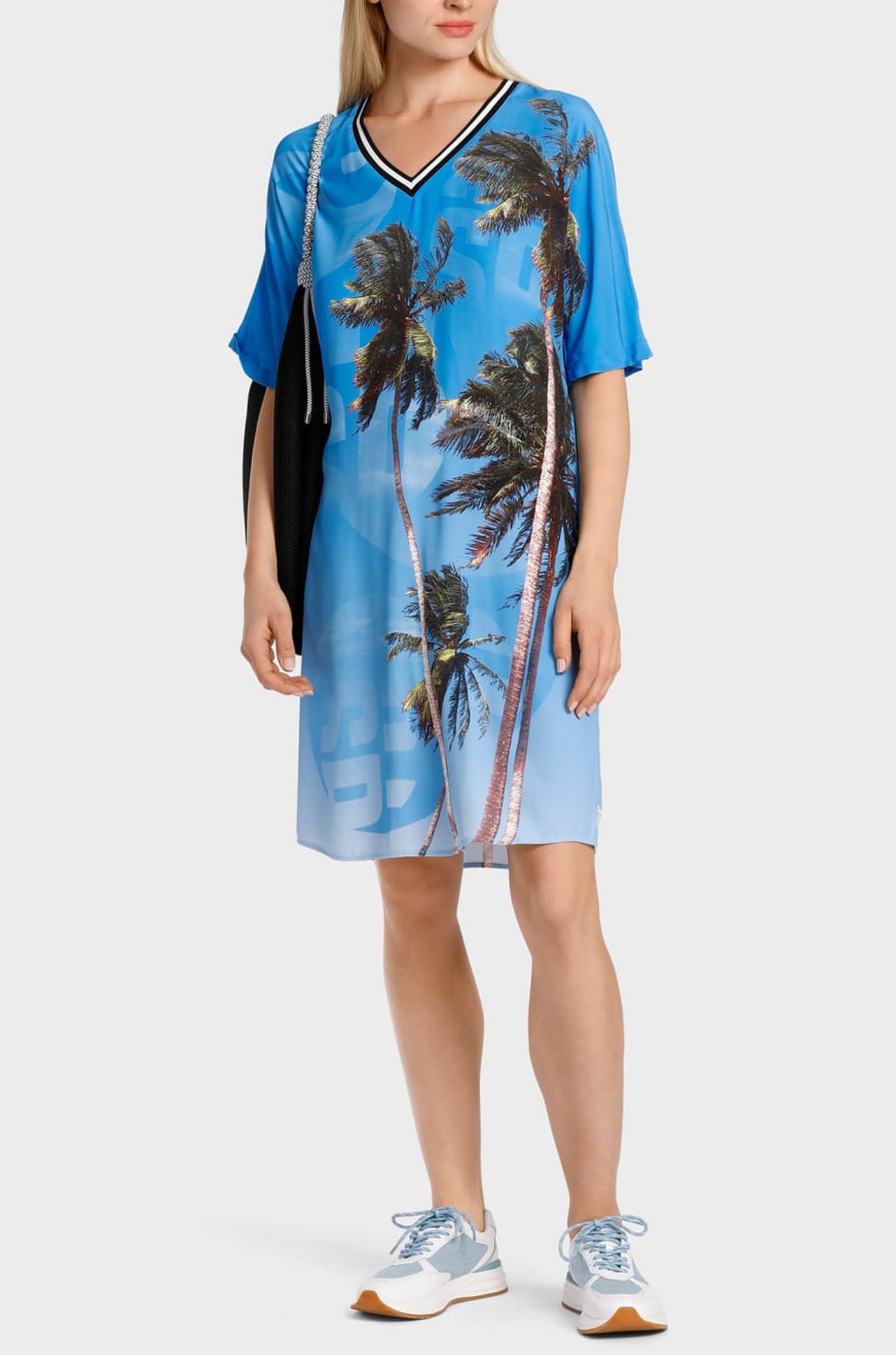 Marc Cain - Dress with Authentic Palm Print