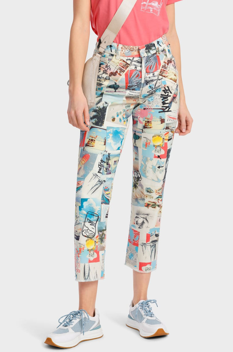 Marc Cain - Printed Denim Model Fyli