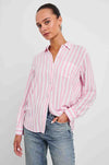 Rails - Wren Shirt in Rose Bloom Stripe