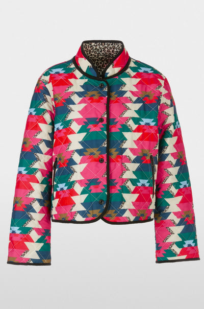 Marc Cain - Reversible Quilted Jacket with Print