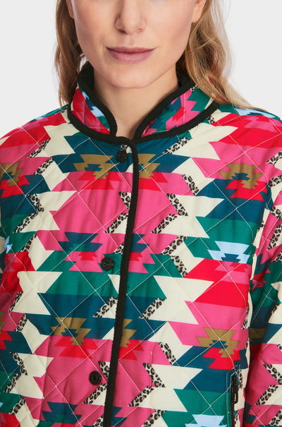 Marc Cain - Reversible Quilted Jacket with Print